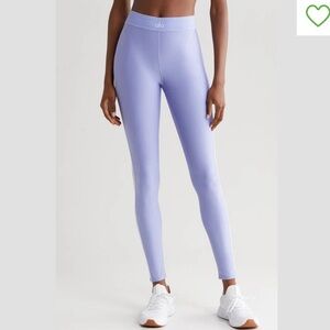 Alo Suit Up Leggings Lilac Blue/White